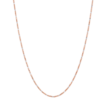 Skin Deep: Two-Tone Textured Chain in 925 Sterling Silver