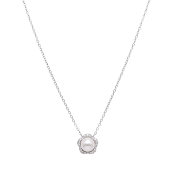 Luminous Pearl Flower Pendant Chain