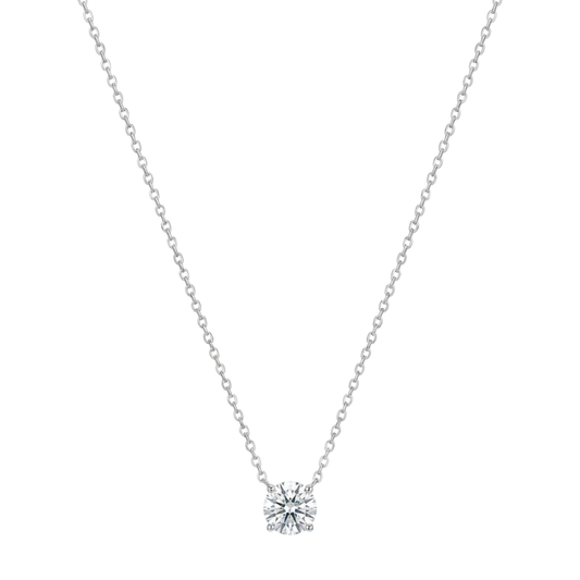 The Sterling Classic Solitaire Pendant Chain