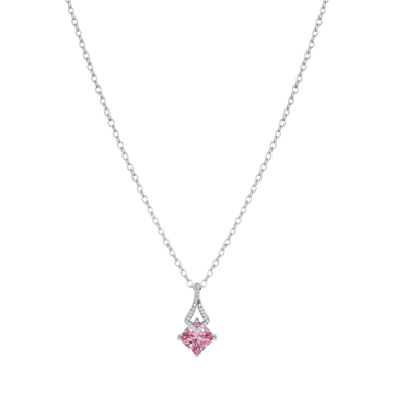 The Sterling Rose Geometric Pendant Chain