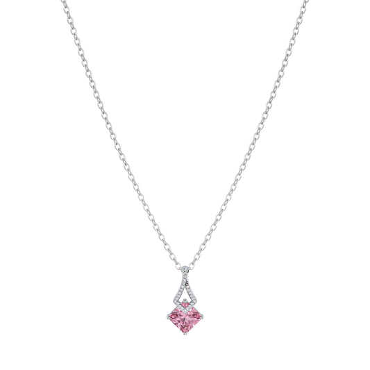 The Sterling Rose Geometric Pendant Chain