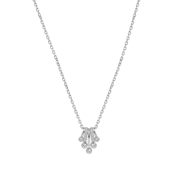 Elegant Cascading Cluster Pendant Chain
