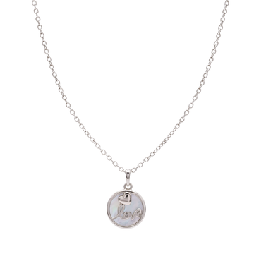 Mother-of-Pearl Love Pendant Chain