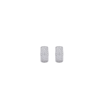 Majesté: Pavé Statement Earrings in 925 Sterling Silver