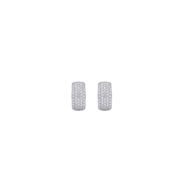 Majesté: Pavé Statement Earrings in 925 Sterling Silver