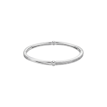 Modern Dual-Station Diamond Accent Kada
