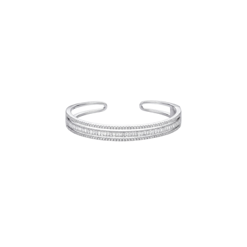 Luxurious Multi-Row Baguette Diamond Kada