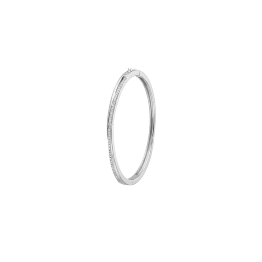 Minimalist Slim Diamond Accented Kada