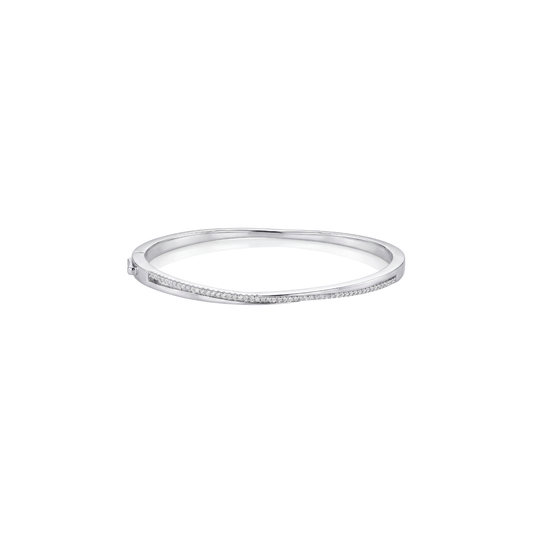 Minimalist Slim Diamond Accented Kada