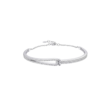 Elegant Interlocking Pave Diamond Kada