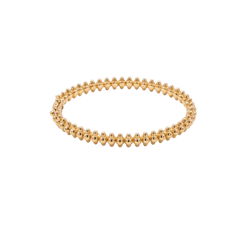 The Untamed: Studded Kada in Gold Vermeil 925 Sterling Silver