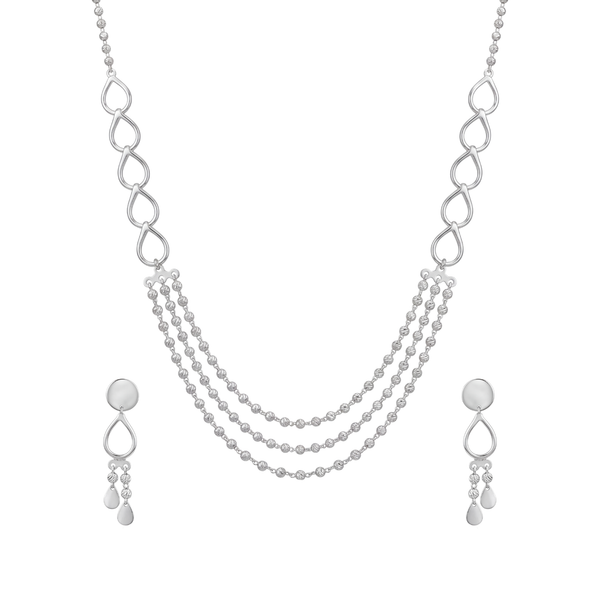 Mélodie: Layered Mala Set in 925 Sterling Silver