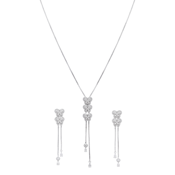 Sylph: Pendant & Earrings Set in Sterling Silver