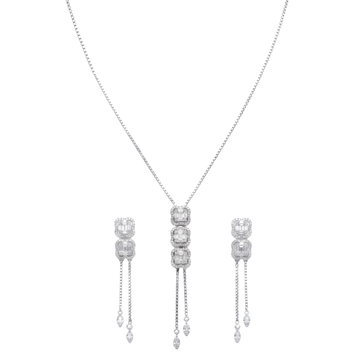 Etherea: Pendant & Earrings Set in Sterling Silver