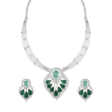 Forest Muse: Necklace Set in 925 Sterling Silver