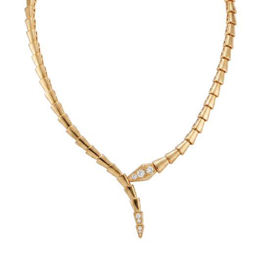 Wild Thing: Serpentine Necklace in Gold Vermeil 925 Sterling Silver