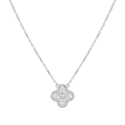 Cherie: Clover Pendant Necklace in 925 Sterling Silver