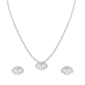 Aurora: Pendant & Earrings Set in Sterling Silver