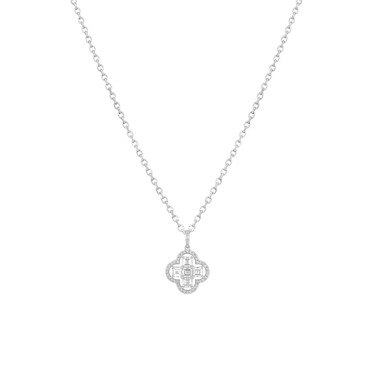 Clovercrest: Geometric Crystal Jewellery Set in 925 Sterling Silver