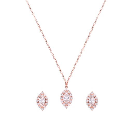 Lumea: Halo Pendant Necklace in Gold Vermeil in 925 Sterling Silver