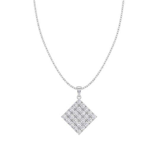 Geometric Pave Diamond Square Set