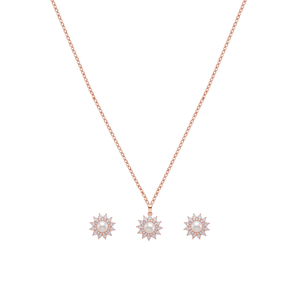 Little Miss Sunshine: Pearl Pendant in Rose Gold Vermeil