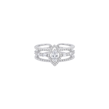 Elegant Marquise Center Multi-Band Ring
