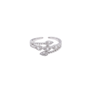 Glamorous Wrapped Multi-Row Diamond Ring