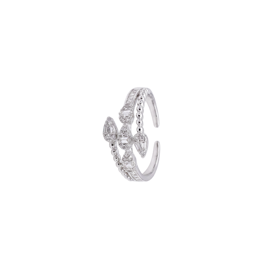 Glamorous Wrapped Multi-Row Diamond Ring