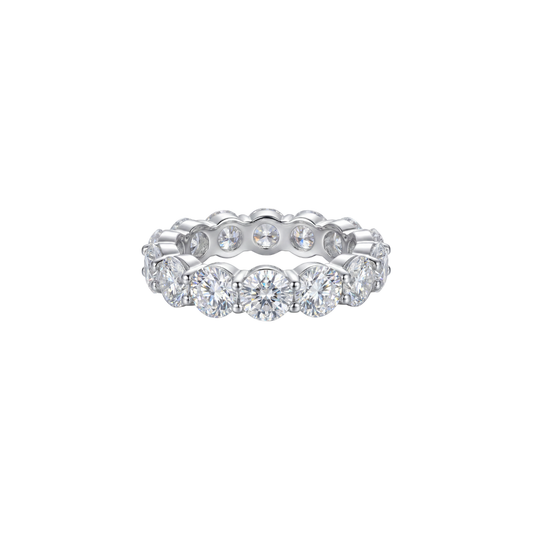 Classic Round Stone Eternity Ring