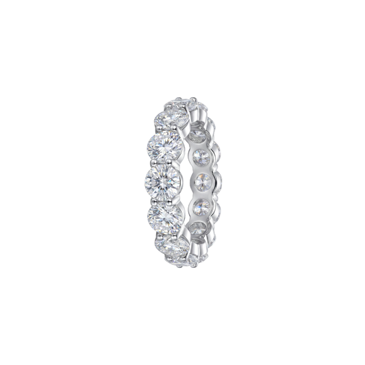 Classic Round Stone Eternity Ring