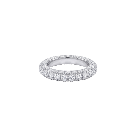Double Row Pavé Diamond Ring