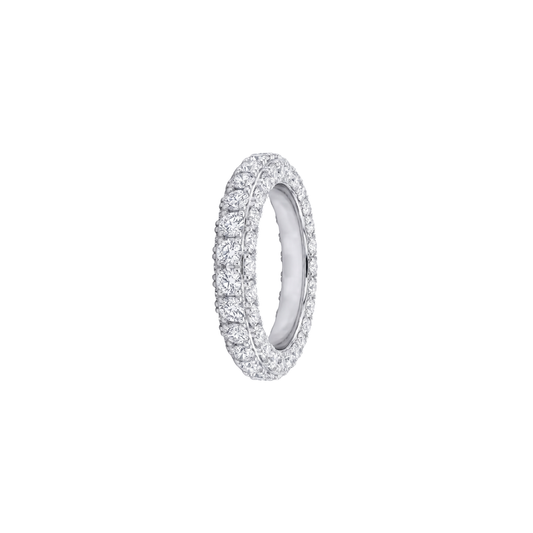 Double Row Pavé Diamond Ring