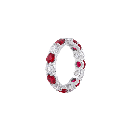Ruby and Diamond Eternity Ring