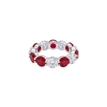 Ruby and Diamond Eternity Ring