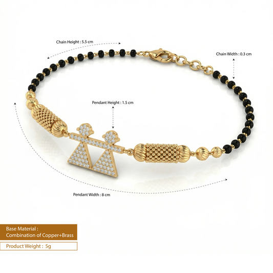 Abheda Mangalsutra Bracelet